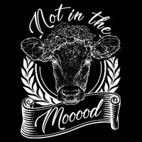 Vintage Not in the Moood Cow Womens Tank Top