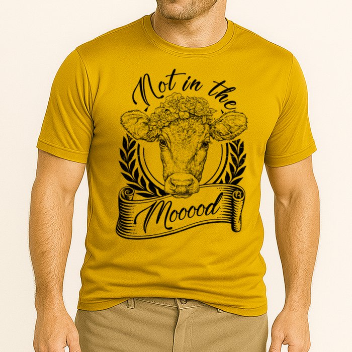 Vintage Not in the Moood Cow Performance Shirt