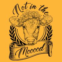 Vintage Not in the Moood Cow Performance Shirt