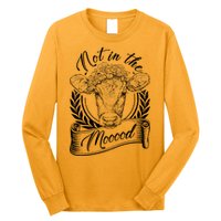 Vintage Not in the Moood Cow Long Sleeve Shirt
