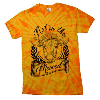 Vintage Not in the Moood Cow Tie-Dye T-Shirt