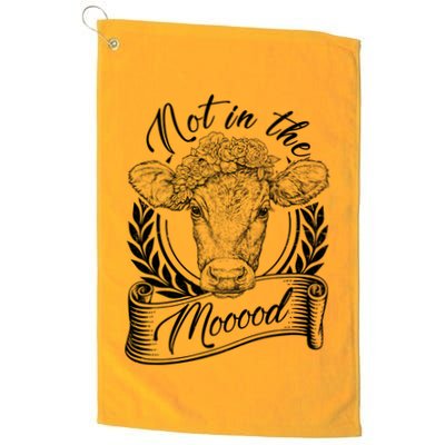 Vintage Not in the Moood Cow Golf Towel