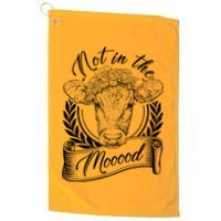 Vintage Not in the Moood Cow Golf Towel