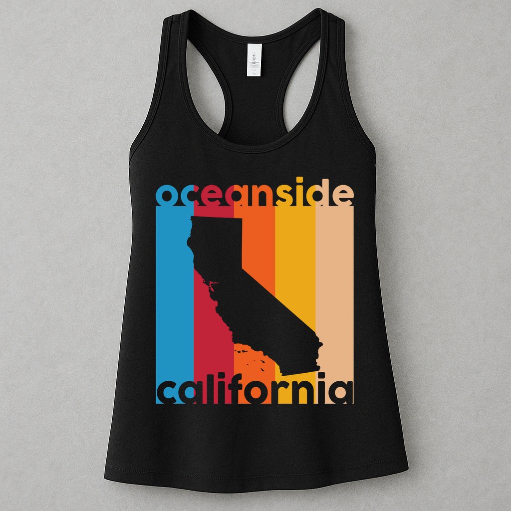 Vintage Oceanside California Womens Tank Top