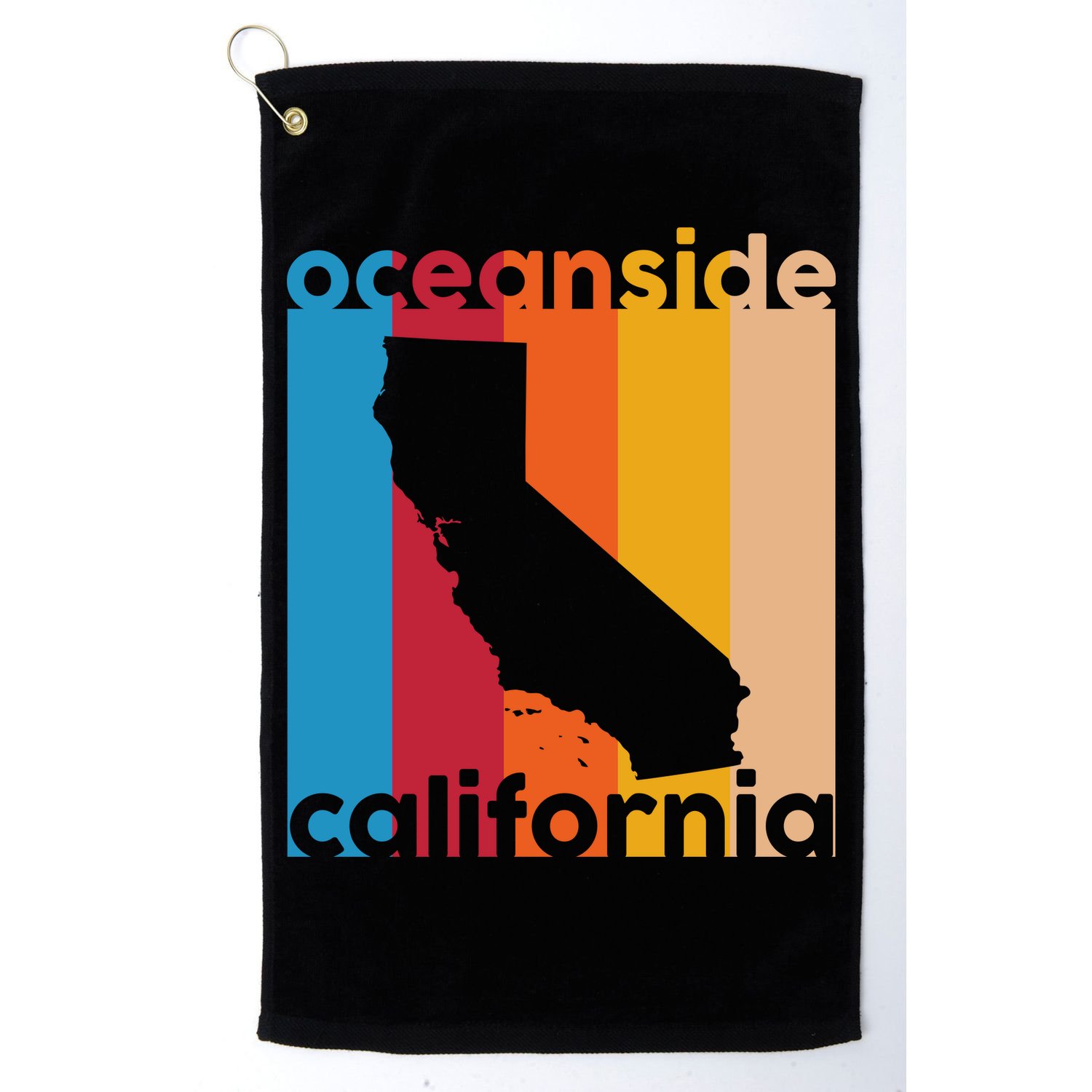 Vintage Oceanside California Golf Towel