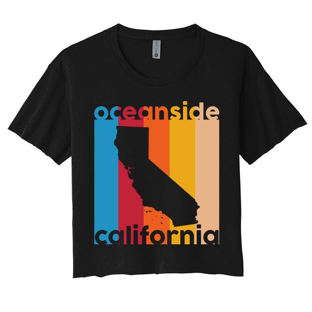 Vintage Oceanside California Crop Top