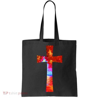 Vintage Oil Christian Cross Cool Pattern Bag