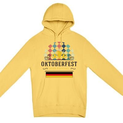 Vintage Oktoberfest Drinking Premium Pullover Hoodie