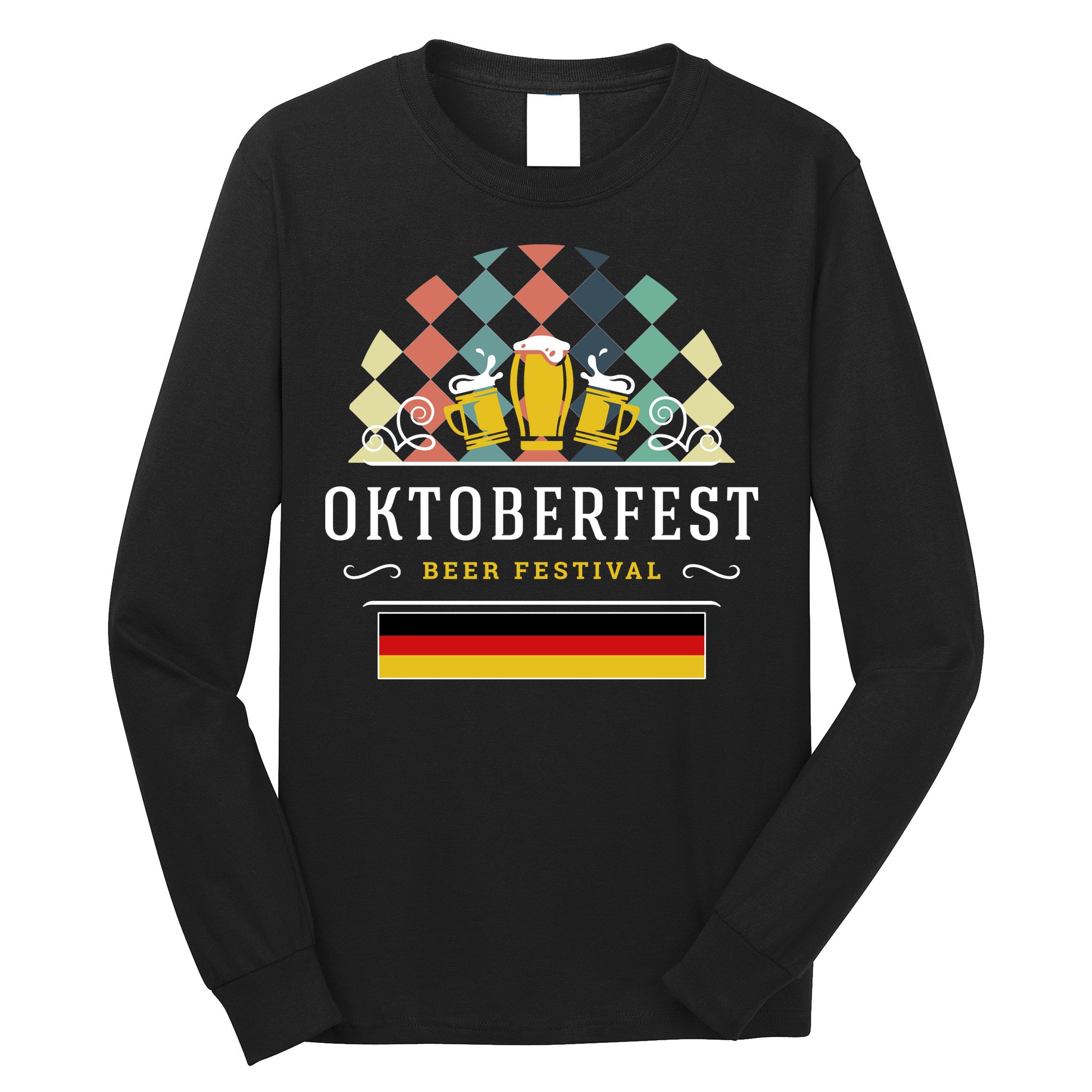 Vintage Oktoberfest Drinking Long Sleeve Shirt