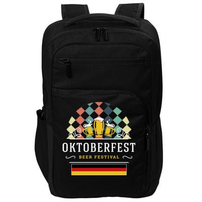 Vintage Oktoberfest Drinking Impact Tech Backpack