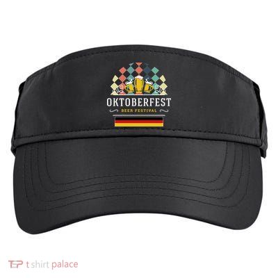 Vintage Oktoberfest Drinking Adult Drive Performance Visor