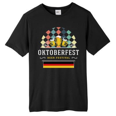 Vintage Oktoberfest Drinking Tall Fusion ChromaSoft Performance T-Shirt