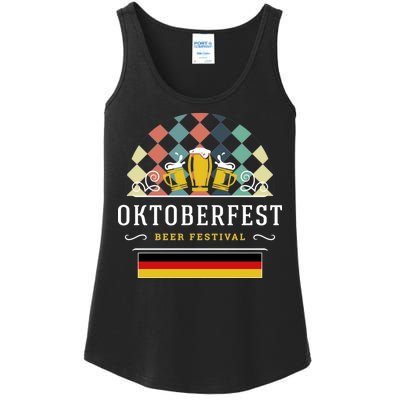 Vintage Oktoberfest Drinking Ladies Essential Tank