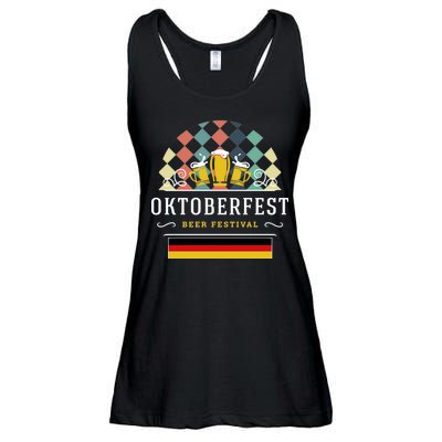 Vintage Oktoberfest Drinking Ladies Essential Flowy Tank