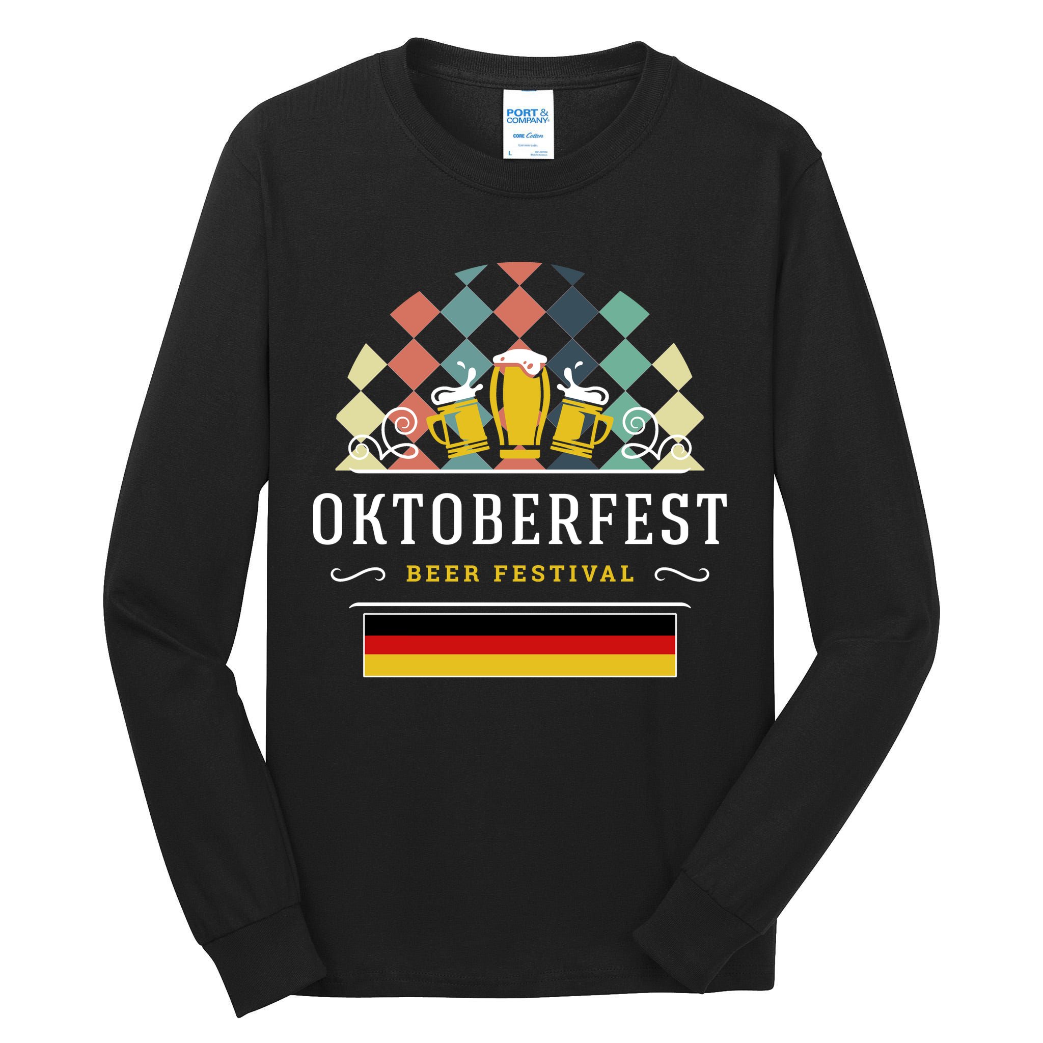 Vintage Oktoberfest Drinking Tall Long Sleeve T-Shirt