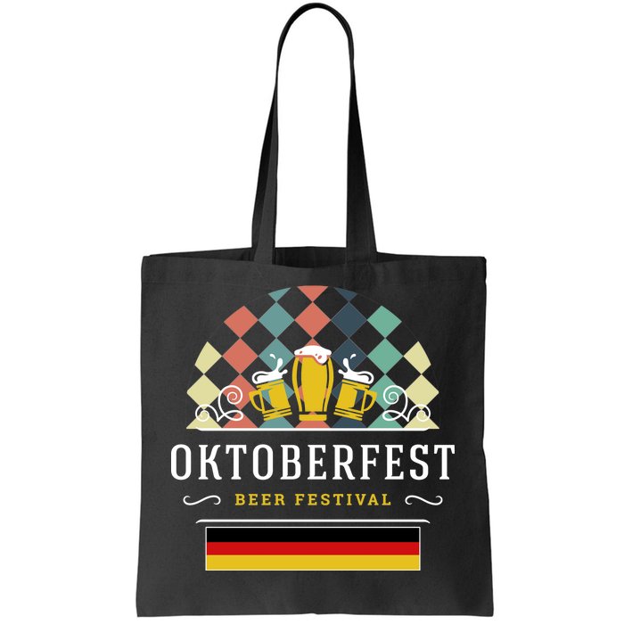 Vintage Oktoberfest Drinking Tote Bag