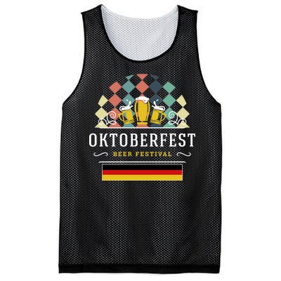 Vintage Oktoberfest Drinking Mesh Reversible Basketball Jersey Tank