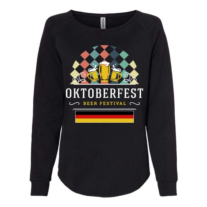 Vintage Oktoberfest Drinking Womens California Wash Sweatshirt