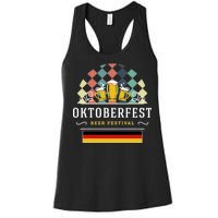 Vintage Oktoberfest Drinking Women's Racerback Tank