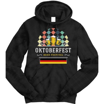 Vintage Oktoberfest Drinking Tie Dye Hoodie