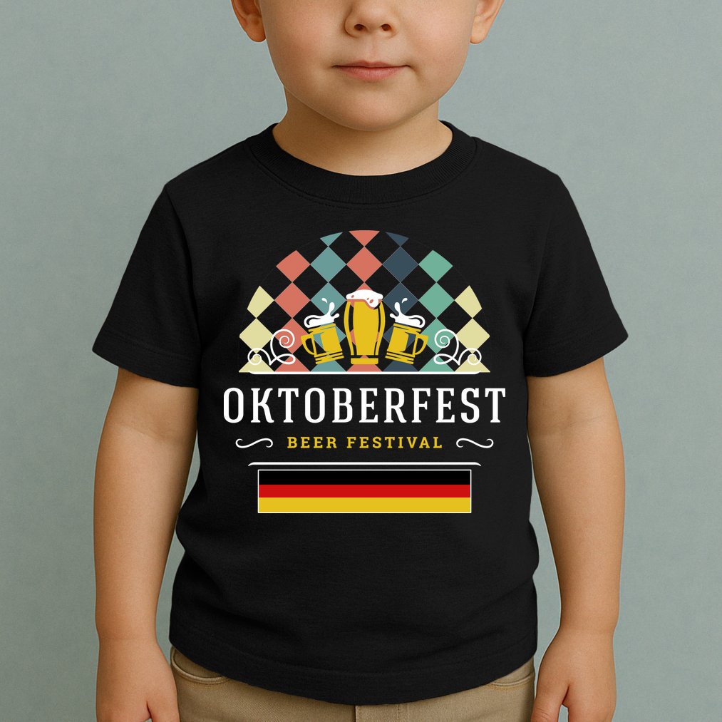 Vintage Oktoberfest Drinking Toddler T-Shirt