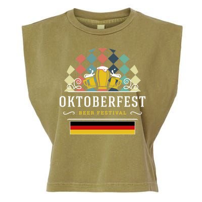 Vintage Oktoberfest Drinking Garment-Dyed Women's Muscle Tee