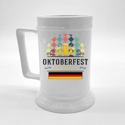 Vintage Oktoberfest Drinking Beer Stein