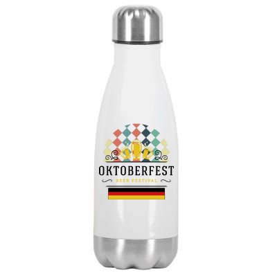 Vintage Oktoberfest Drinking Stainless Steel Insulated Water Bottle