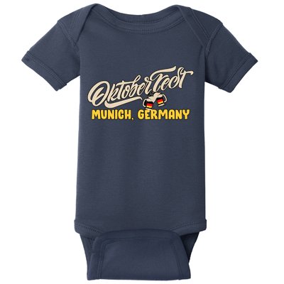 Vintage Oktoberfest Munich Baby Bodysuit