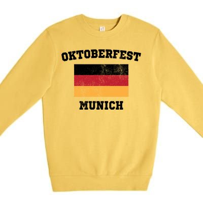 Vintage Oktoberfest Munich Flag Premium Crewneck Sweatshirt