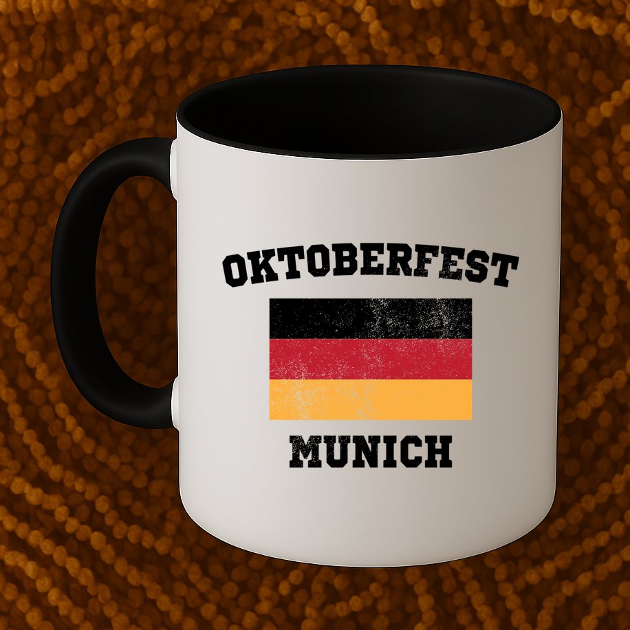 Vintage Oktoberfest Munich Flag Mug
