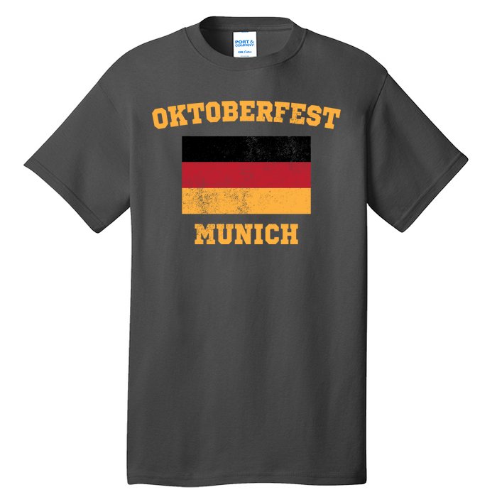 Vintage Oktoberfest Munich Flag Tall T-Shirt