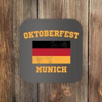 Vintage Oktoberfest Munich Flag Coaster