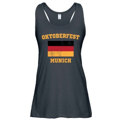 Vintage Oktoberfest Munich Flag Ladies Essential Flowy Tank