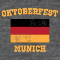 Vintage Oktoberfest Munich Flag Flatbill Hat