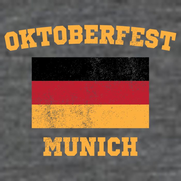 Vintage Oktoberfest Munich Flag Flatbill Hat