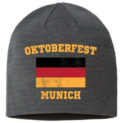 Vintage Oktoberfest Munich Flag Sustainable Beanie
