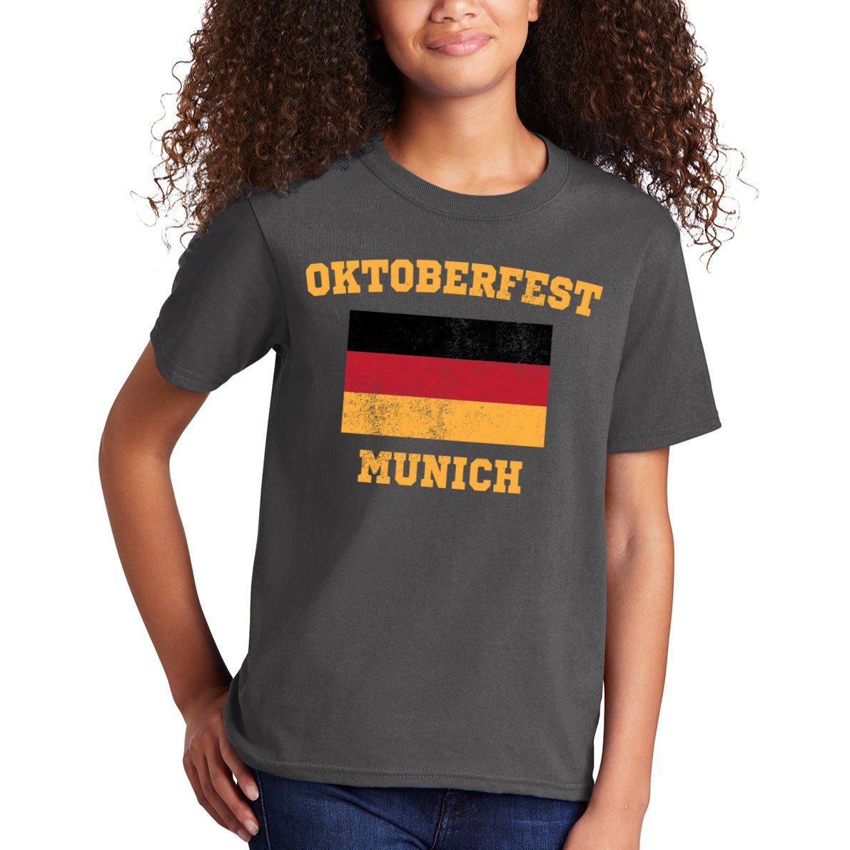 Vintage Oktoberfest Munich Flag Kids T-Shirt