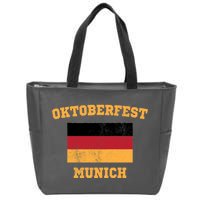 Vintage Oktoberfest Munich Flag Zip Tote Bag