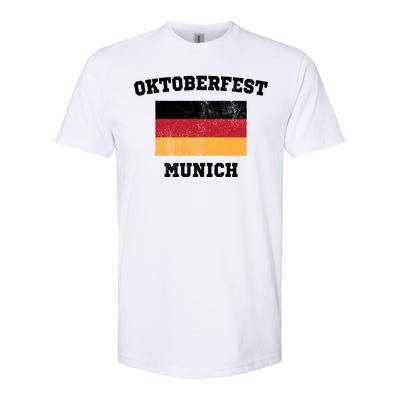 Vintage Oktoberfest Munich Flag Softstyle® CVC T-Shirt