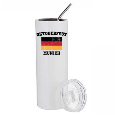 Vintage Oktoberfest Munich Flag Stainless Steel Tumbler