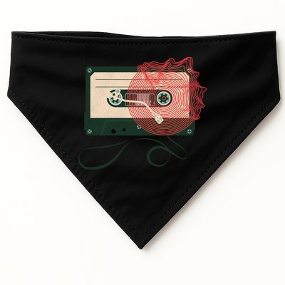 Vintage Old Cassette Player USA-Made Doggie Bandana
