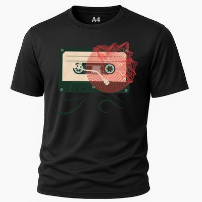 Vintage Old Cassette Player Performance Shirt