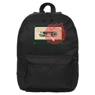 Vintage Old Cassette Player 16 in Basic Backpack