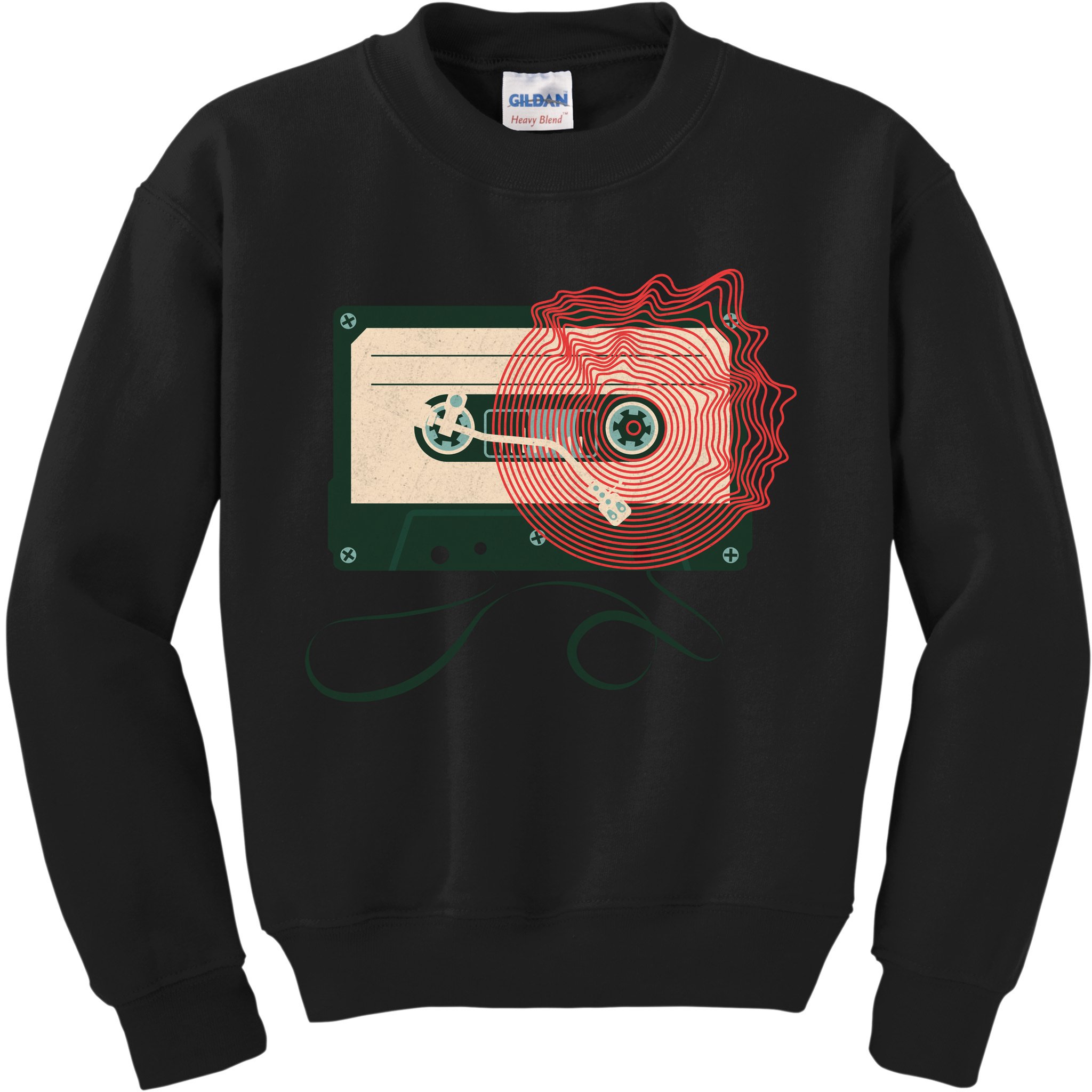 Vintage Old Cassette Player Kids Sweatshirt