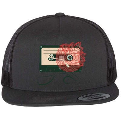 Vintage Old Cassette Player Flatbill Hat