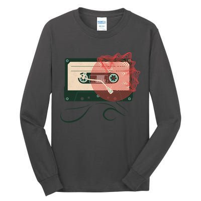 Vintage Old Cassette Player Tall Long Sleeve T-Shirt