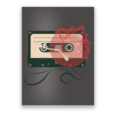 Vintage Old Cassette Player Poster