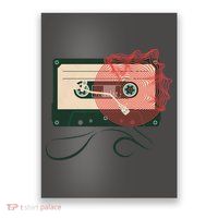 Vintage Old Cassette Player Poster