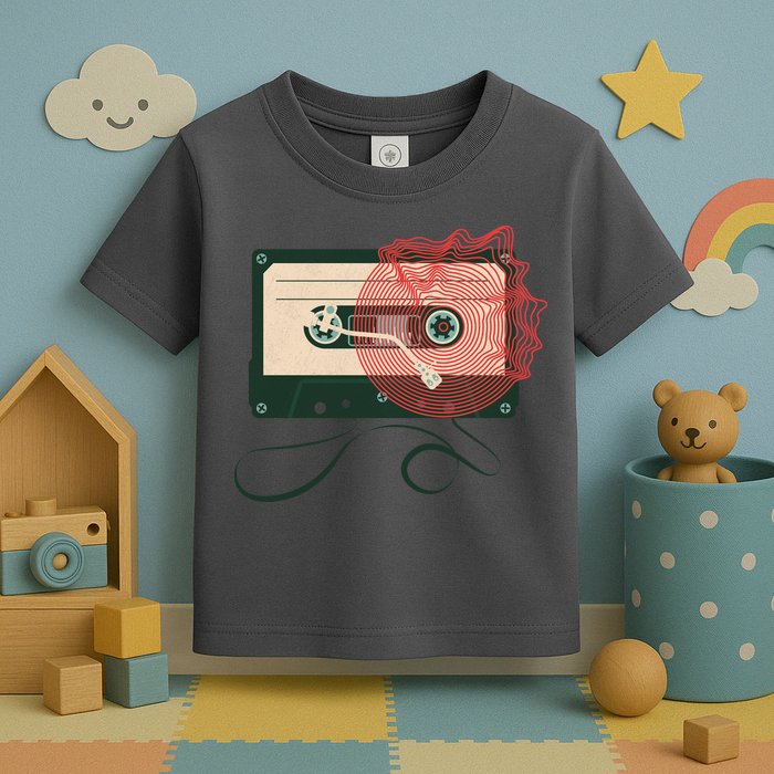 Vintage Old Cassette Player Toddler T-Shirt